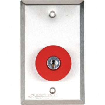 Push Button w/Key Reset 125VAC 2-3/4 W