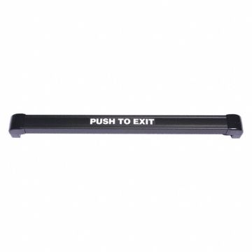 Push to Exit Bar 48 in.W NoRelease Black