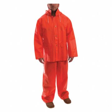 Rain Suit w/Jacket/Bib Unrated Orange L