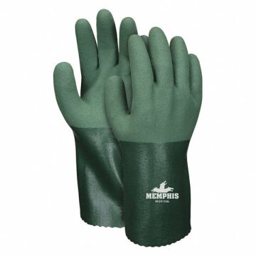 J5033 Gloves Nitrile L 12 in L Green PR PK12