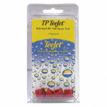Flat Spray Polymer Tips 80 Deg PK4