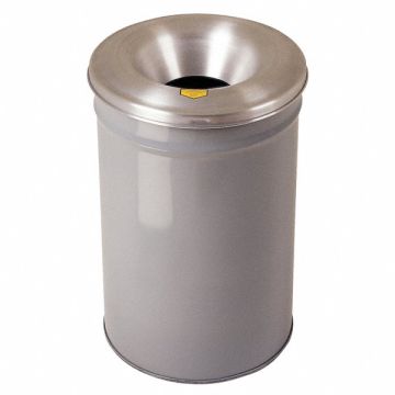 Trash Can Round 30 gal Gray