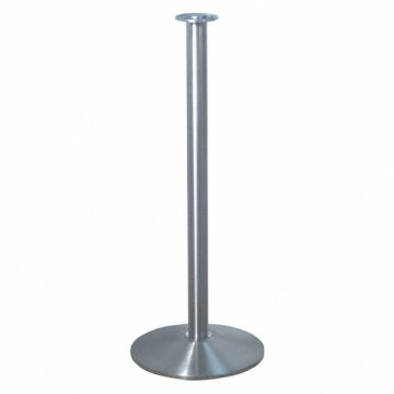 Flat Top Rope Post Satin Stainless Steel