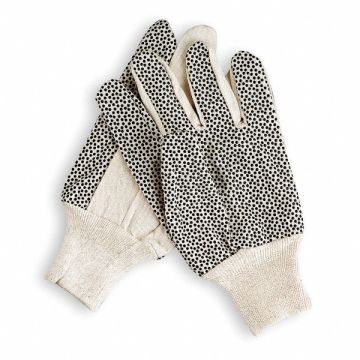 D1411 Canvas Gloves White L PR
