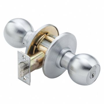 Knob Lockset 2-3/4 Backset Mechanical