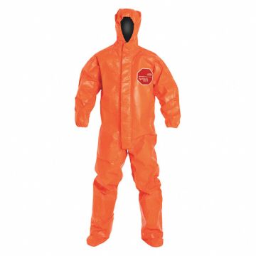Hooded Coverall Elastic Orange 4XL PK2
