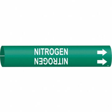 Pipe Marker Nitrogen 13/16 in H 4/5 in W