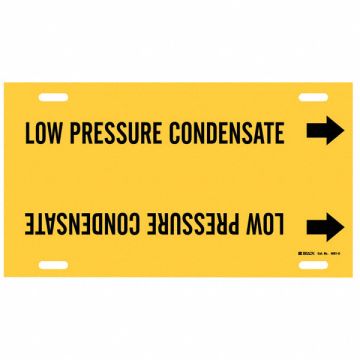Pipe Mrkr Low Pressure Condensate 10in H