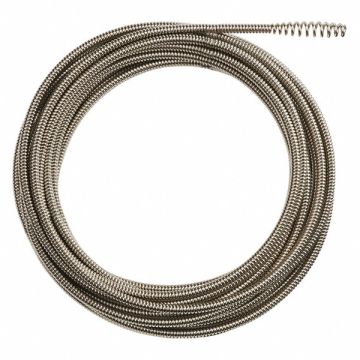 Drain Cleaning Cable 1/4 in Dia 50 ft L