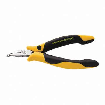 Bent Needle Nose Plier 4-3/4 L Smooth