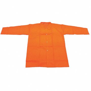 Lab Coat Orange Button XL PK30