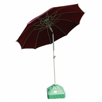 Welding Umbrella 6.5 ft Dia 9 ft H Red
