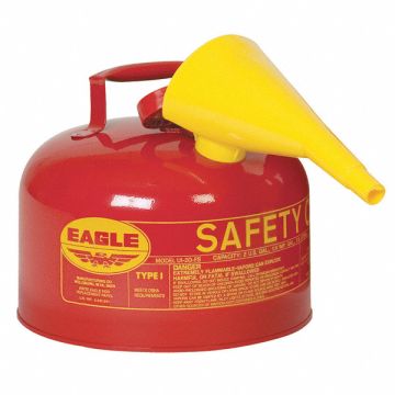 Type I Safety Can 2-1/2 gal Red