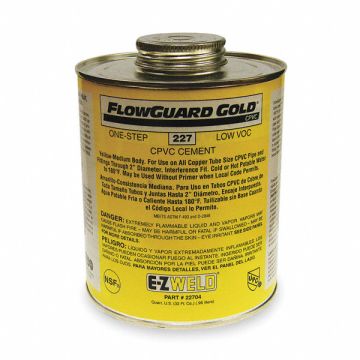 CPVC One-Step Cement 32 Oz Yellow