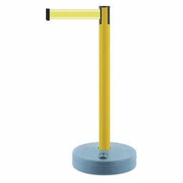 Barrier Post with Belt Yellow Post 38 H