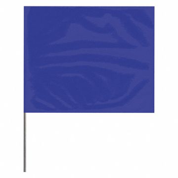 Marking Flag Blue Blank PVC PK100