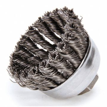 Knot Wire Cup Brush Threaded Arbor