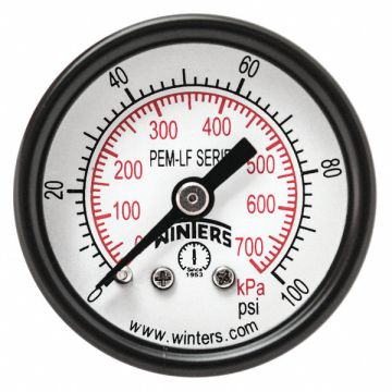 Gauge Pressure 1-1/2in. 0 to 100 psi