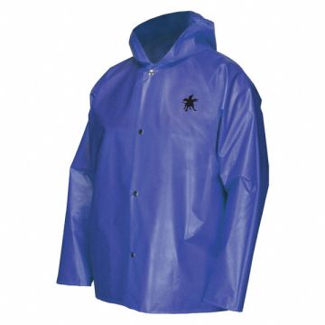 Rain Jacket Bound Seam 4XL Blue Unisex