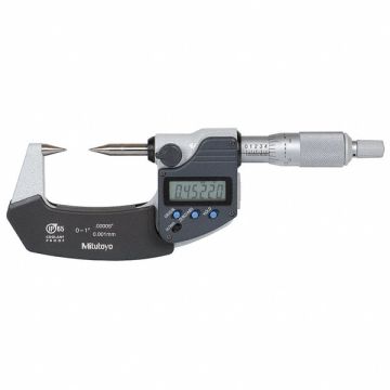 Point Micrometer Digital 0-1 In 30 Deg