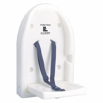 Baby Wall Seat White 13 1/4 in W