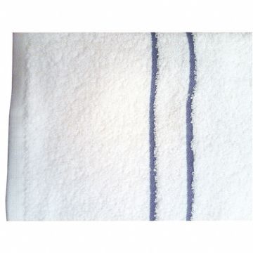 Pool Towel White w/Blue Dobby PK12