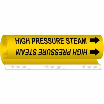Pipe Mrkr High Prssure Steam 9in H 8in W