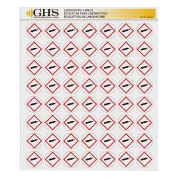 Label Gloss Paper Gas Cylinder PK1120