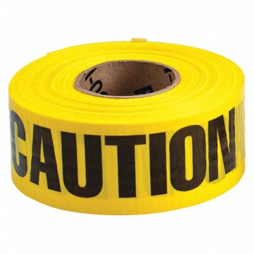 Barricade Tape Yellow/Black 500ft x 3 In