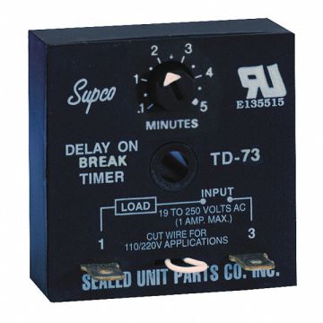 Encapsulated Timing Relay 19-250VAC