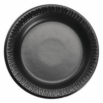 Disposable Foam Plate 9 in Black PK500