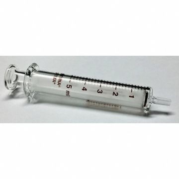 Reusable Glass Syringe Glass Luer 5 mL