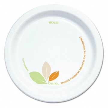 Disposable Paper Plate 6 in White PK500