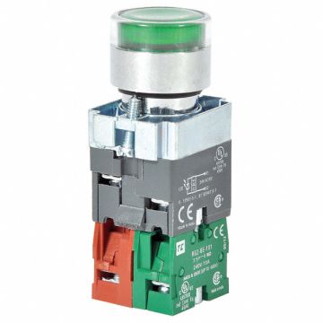 H6943 Illuminated Push Button 22mm Green
