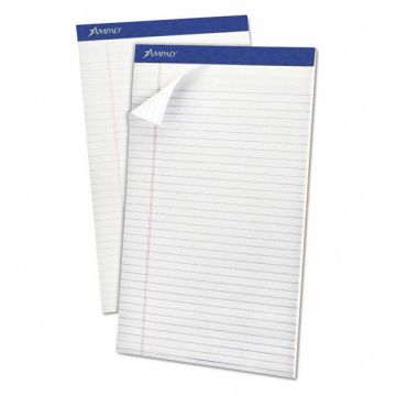 Perforated Legal Pad 8 X5 White PK12