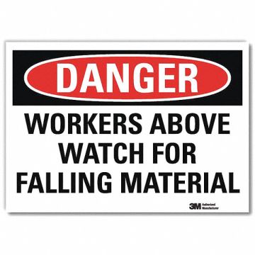 Danger Sign 5 in x 7 in Rflct Sheeting