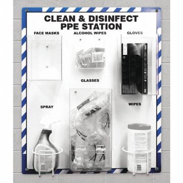Clean and Disinfect PPE Station