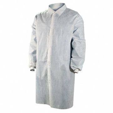 Lab Coat White Snaps 3XL PK25