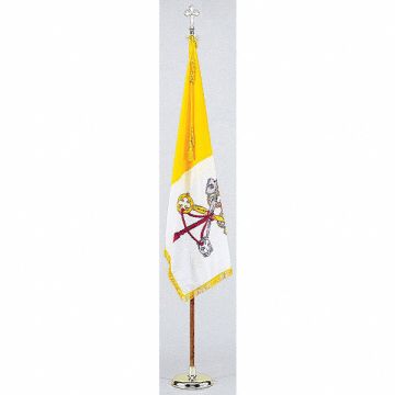 Papal Flag Set W/base Nylon