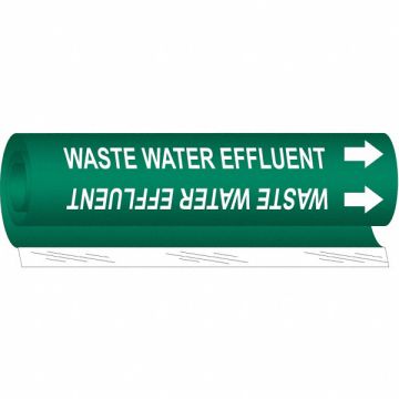 Pipe Mrkr Waste Water Efflnt 9in H 8in W