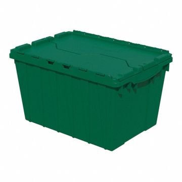 F8959 Attached Lid Ctr Green Solid IndGrdPoly