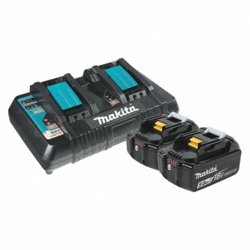 Battery Pack Charger (2) 5.0 Ah Li-Ion