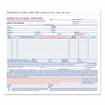 Form Bill/Lading Shrt Tri PK250