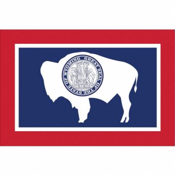 D3761 Wyoming State Flag 3x5 Ft