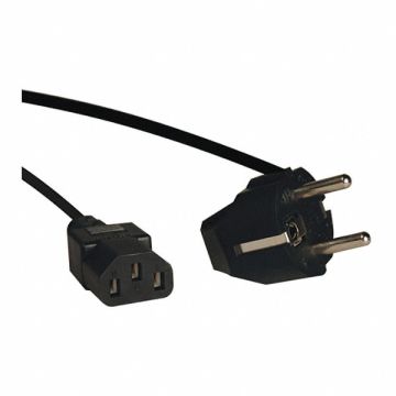 Power Cord 2-Prong Euro C13 7/7 10A 6ft