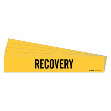 Pipe Marker Adhesive Black Recovery PK5