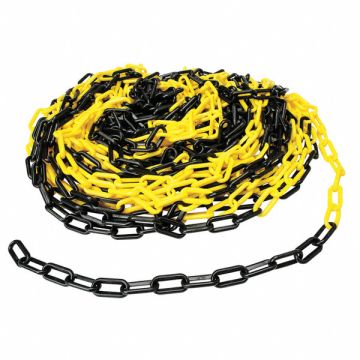 Plastic Chain 2 In x 100 ft Black/Yellow