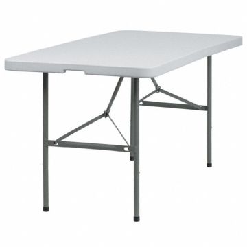 Wh 30X60 Plastic Bi-Fold Table