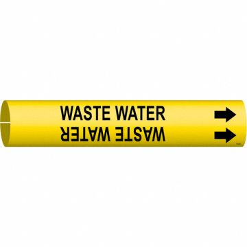 Pipe Marker Waste Water 7/8in H 7/8in W