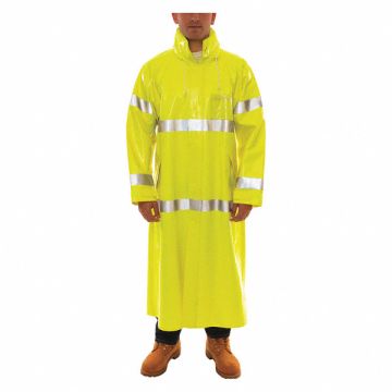 Flame Resist Rain Coat Yellow/Green XL